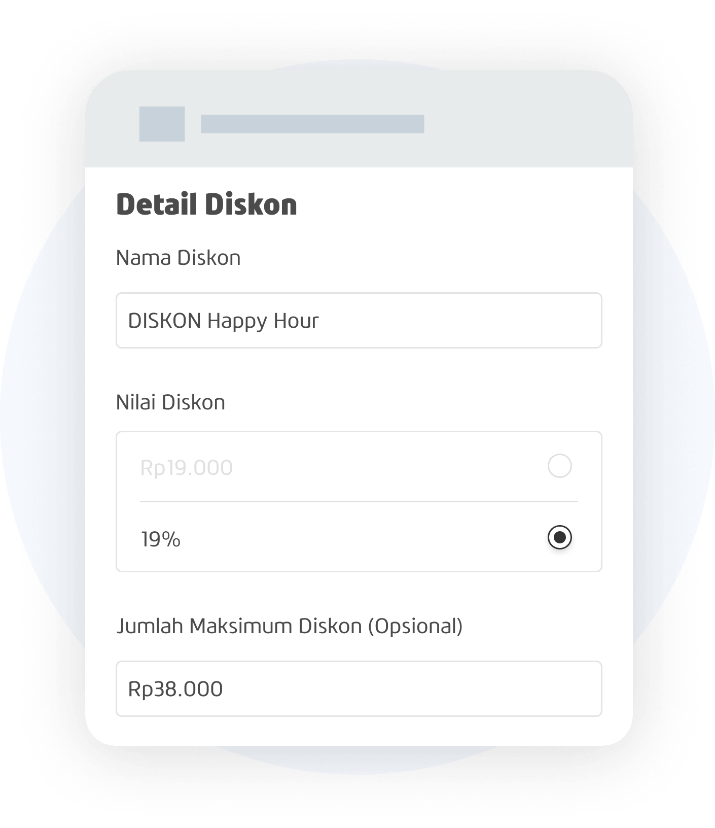 App Atur produk dan diskon