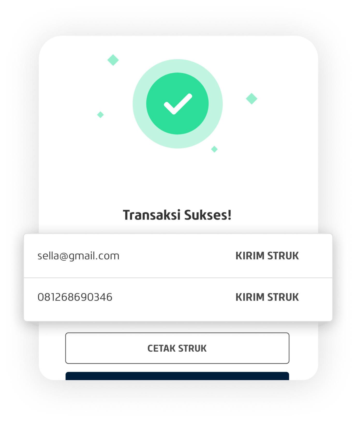 App Cetak dan kirim struk