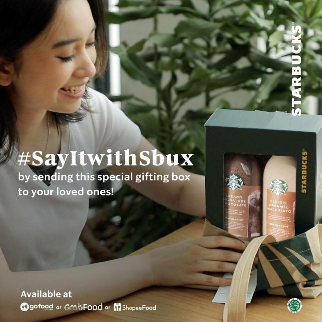 starbucks gift package #SayItWithSBux, gift bundling
